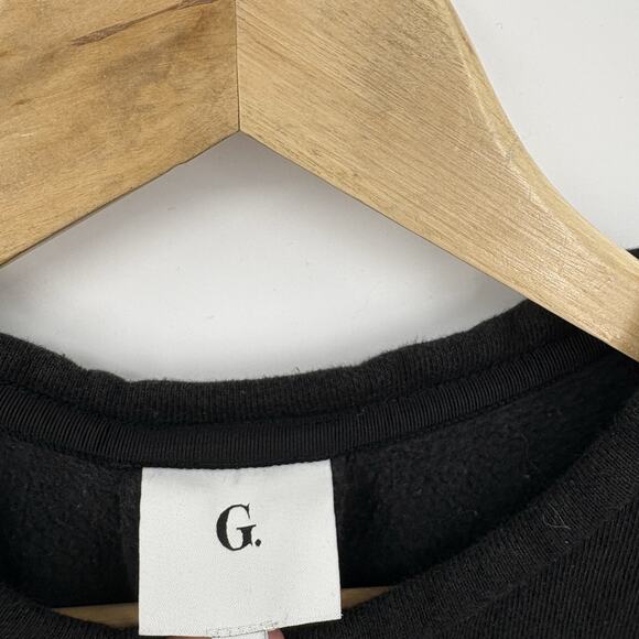 G Label GOOP Sweatshirt Womens XSmall Puff Sleeve Ruffle Minimalist Preppy Luxe - Picture 5 of 8